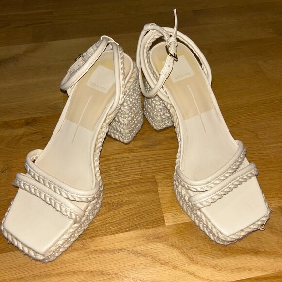 Dolce Vita Agnes Pearl Platform Sandals - Picture 2 of 3